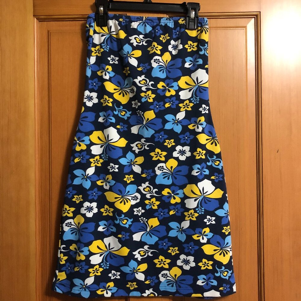Miken Vintage Y2K Hawaiian Sundress Swim Coverup, Small